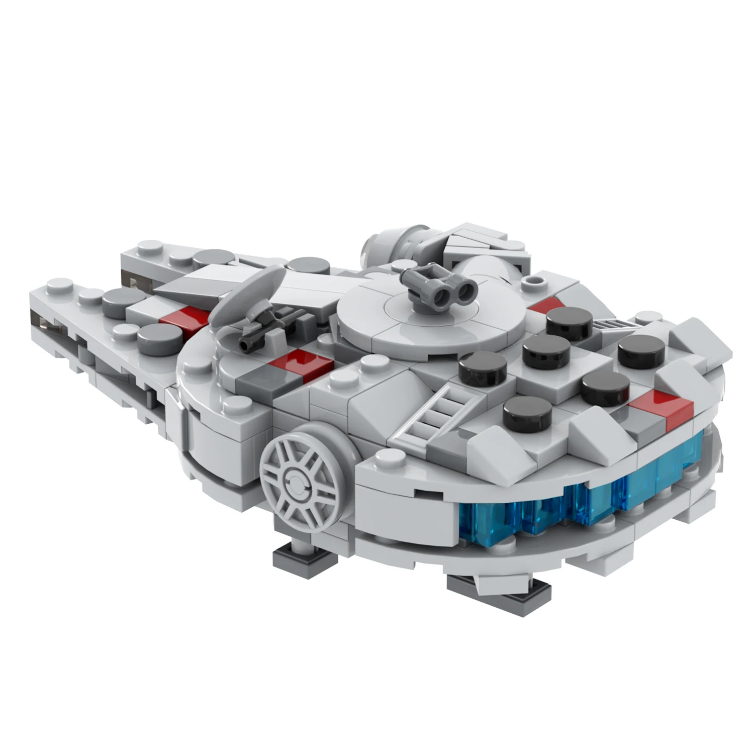 MOC2125 Space Wars Mini Millennium Falcon Model DIY Educational Building Block Sets Toys for Kids 284Pcs