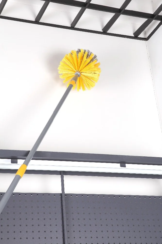 Factory Direct Cob Web Spider Ceiling Duster Brush Extendable Handle Eco-Friendly Round Cleaning Household Wall