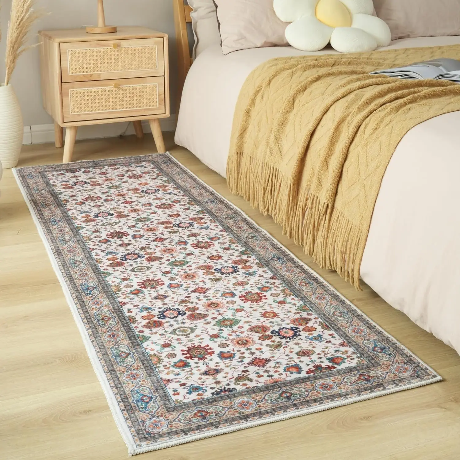 Custom  Runner Rug for Hallways Kitchen Runner Rug Non Slip 2'x 6' Washable Runner Rugs with Rubber Backing Soft Carpet