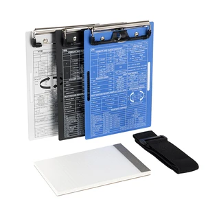 Wholesale Custom Printing Knee Board for Pilot Aluminum Check A4 A5 A6 Clipboard with Metal Clips Sublimation Clipboard