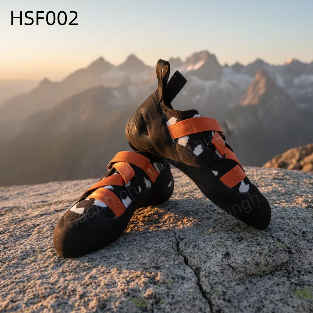 ZYF,Alpine Rock Strong Grip Rubber Outsole Climbing Shoes Outdoor Enthusiasts Adjust Belt Design Boulding Shoes for US HSF002