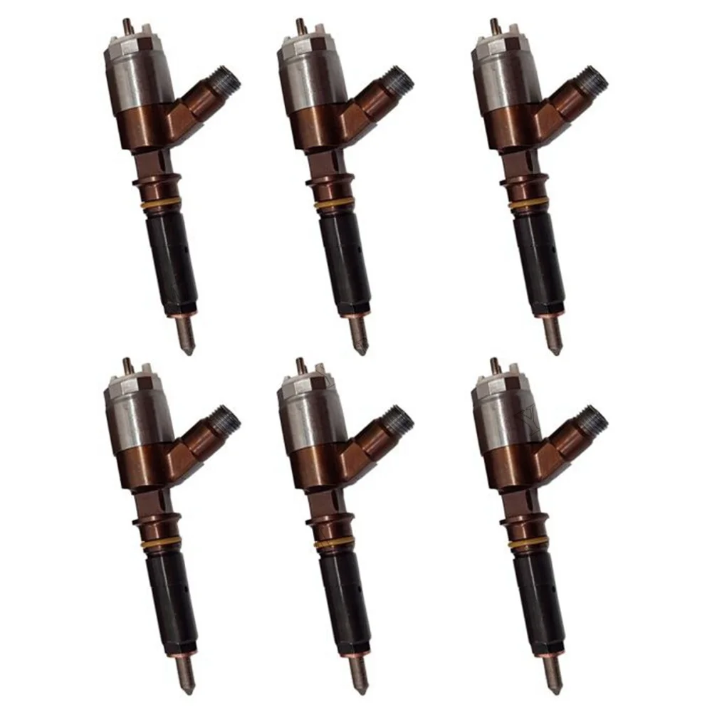 6 PCS Fuel Injector 276-8290 293-9590 for Caterpillar CAT Engine C6.6 Loader 938H 963D