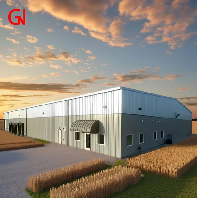 Cheap prefabricated workshop prefab steel structure farm storage warehouse metal building