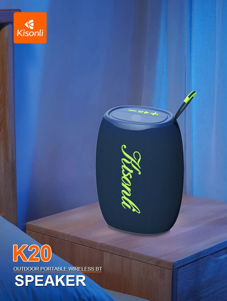 Kisonli K20 High Bass Blue Tooth Tws Small Dj Speaker