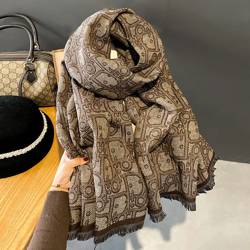 3color Horse scarf Cashmere ストール カシシル 限定数 再販 White Black 8月後半頃 発送 予約 3color Cashmere