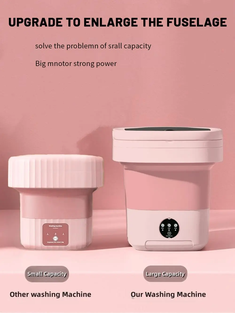 Portable Mini Washing Machine High Capacity Modes