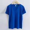 Cuello en V Azul Real