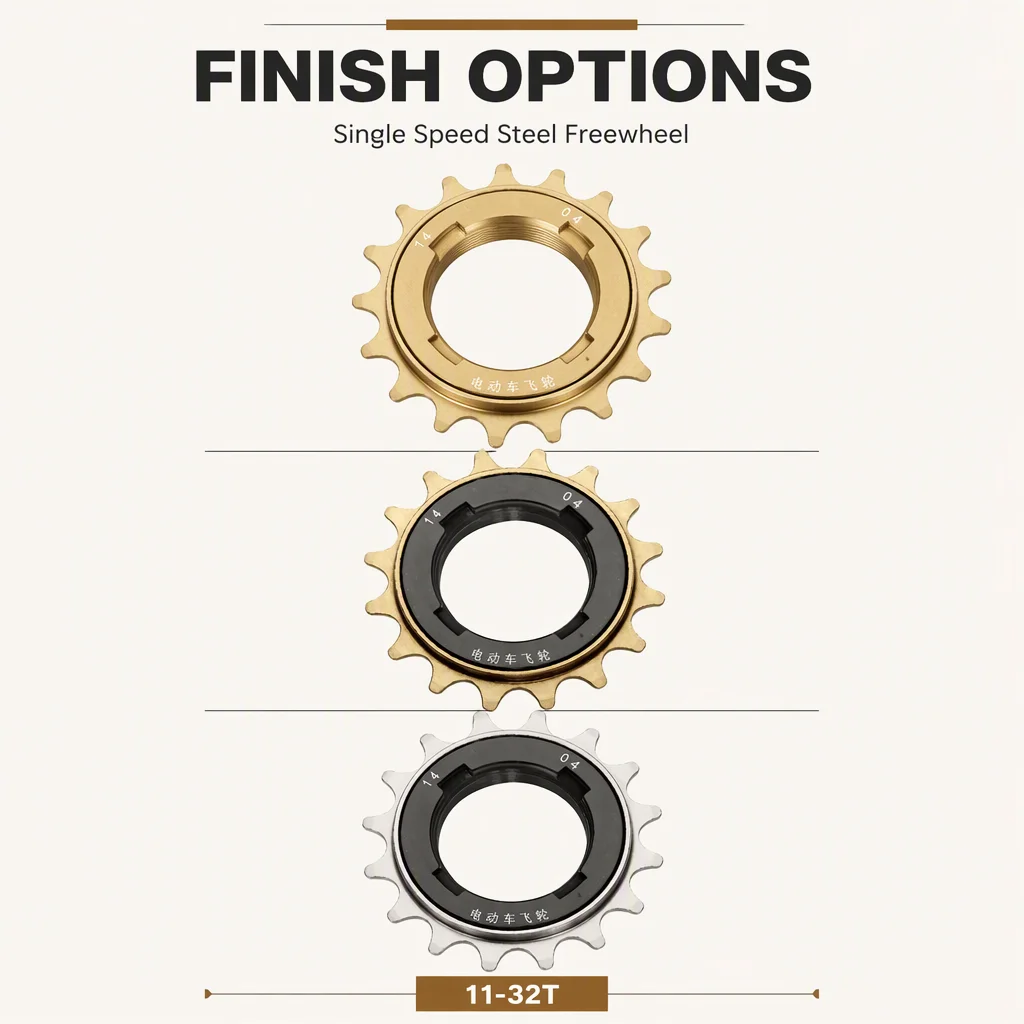 Bicycle Single Speed Steel Freewheel Sprockets-Durable Mountain Bike Components with 11-32t Teeth