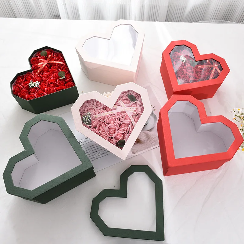 Factory Price Surprise Gift Box Heart Shape Flower Box Packing Marriage
