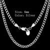 6mm Silver Cuban Chain