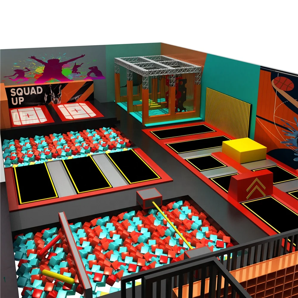 Kira Supported Indoor Big Children Trampoline Jumping Trampoline Park
