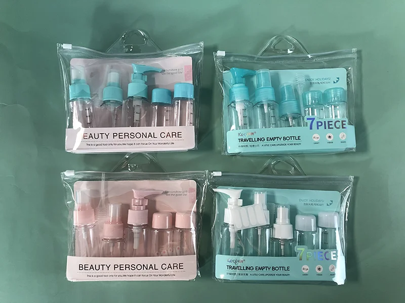 7pcs Travel Bottles Containers Travel Bottle Kit Set For Toiletries And