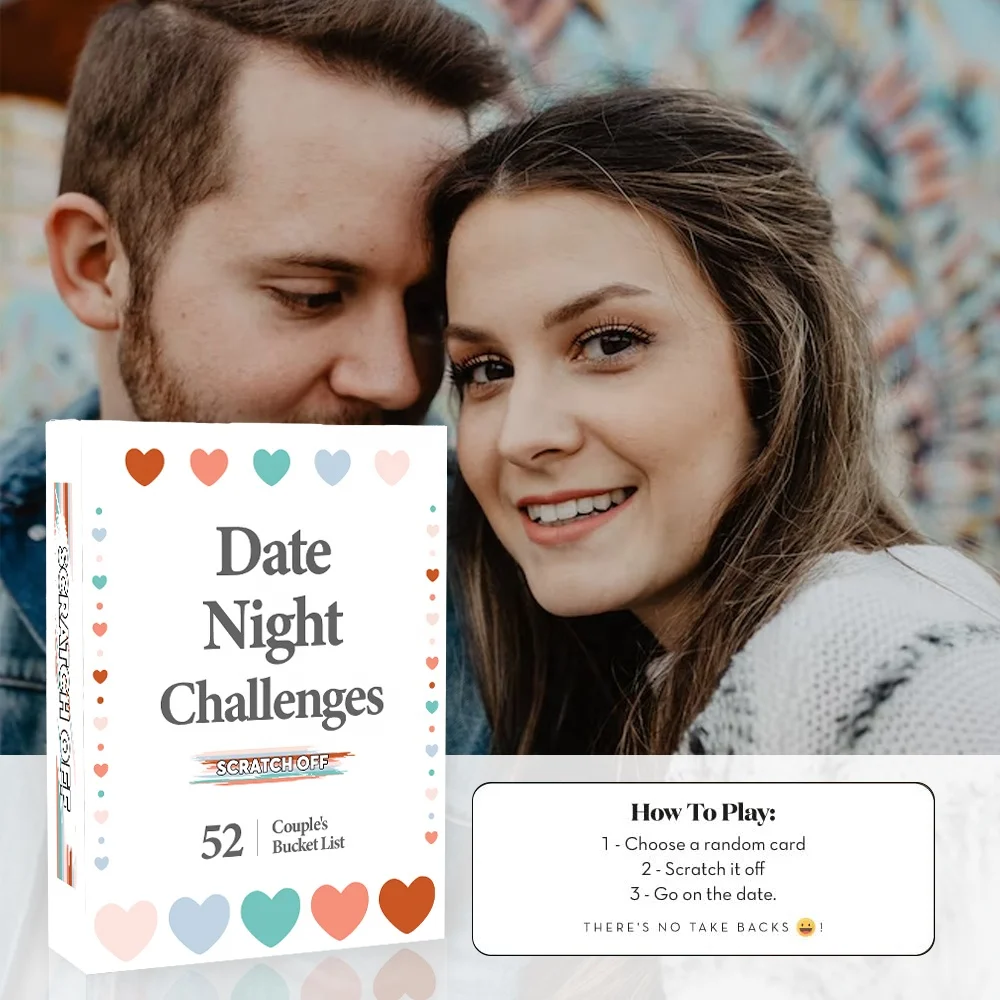 Scratch Off Date Deck For Couple Adventure Challenge Fun Couple Card