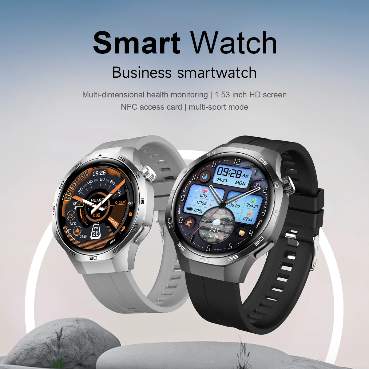 Chinese factory supplier supply  Sanvnet Watch 5 Max Smart Watch 2025 1.53 Inch Tft Heart Rate Voice Assistant Gps Kompass Outdoor Smart Watch For Men Women - Buy Rdfit App Smart Watch unisex Smart Watch fitness Tracker Smart Watch round Shape Smart Watch compass Smart Watch