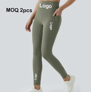 Custom Logo Durable Yoga Pants High Waist Women Fitness Gym Wear Quick Dry Running Legging Seamless Hip-Enhancing Shaping Tights