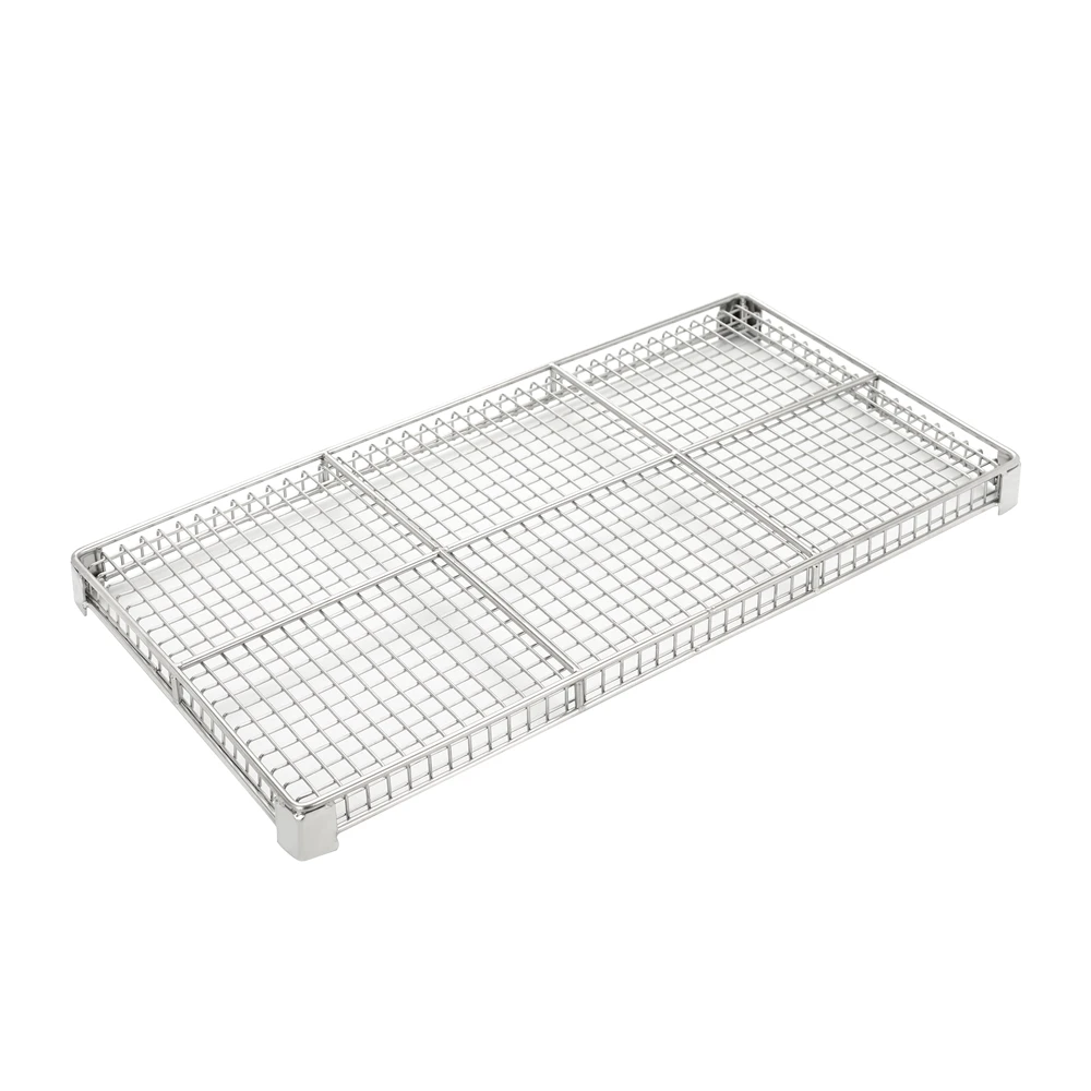 Custom-Made 304/316 Food Grade Stainless Steel Wire Mesh Tray with Cooling Net Rack for Home Baking Drying and Dehydration