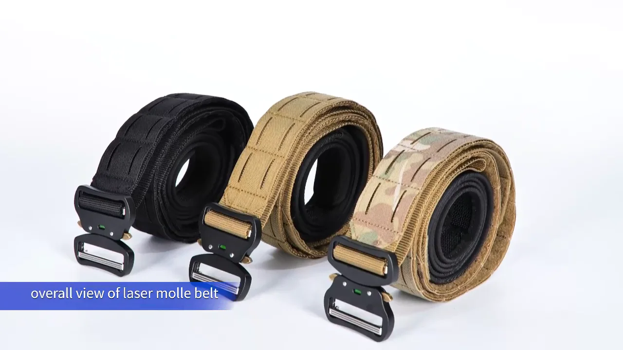 Gaf Tactical Belts Custom Waist Buckle Laser Cut Molle Nylon Heavy Duty