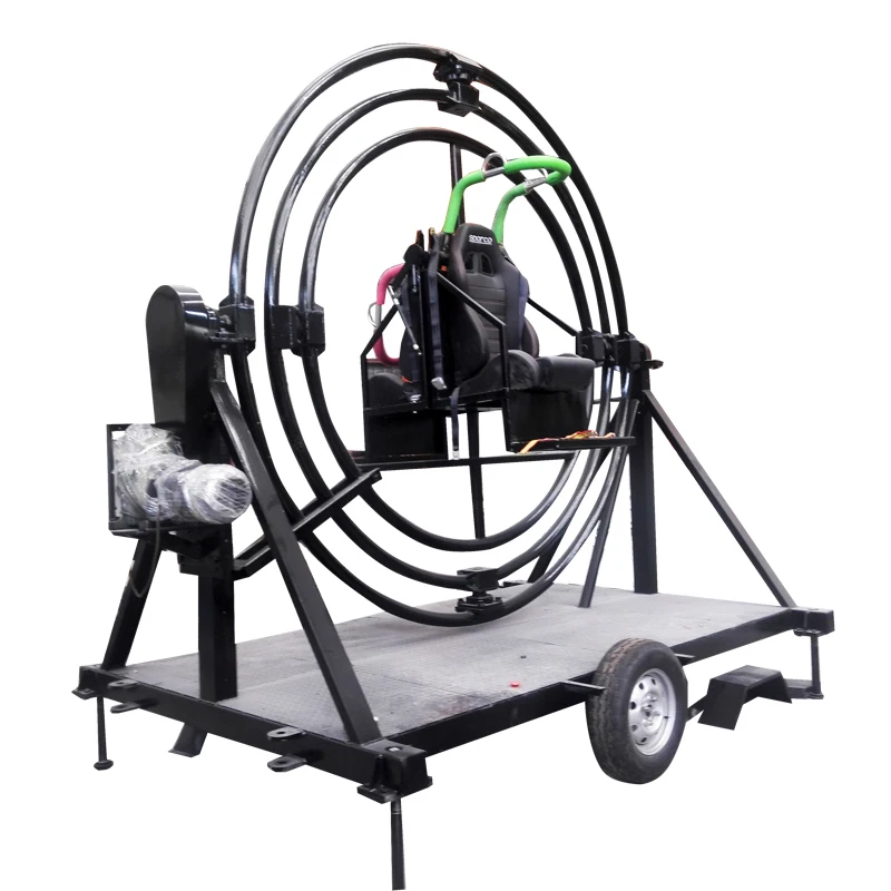 Cheap and Exciting Exercise Games 3d Manual Human Gyroscope Sport Equipment