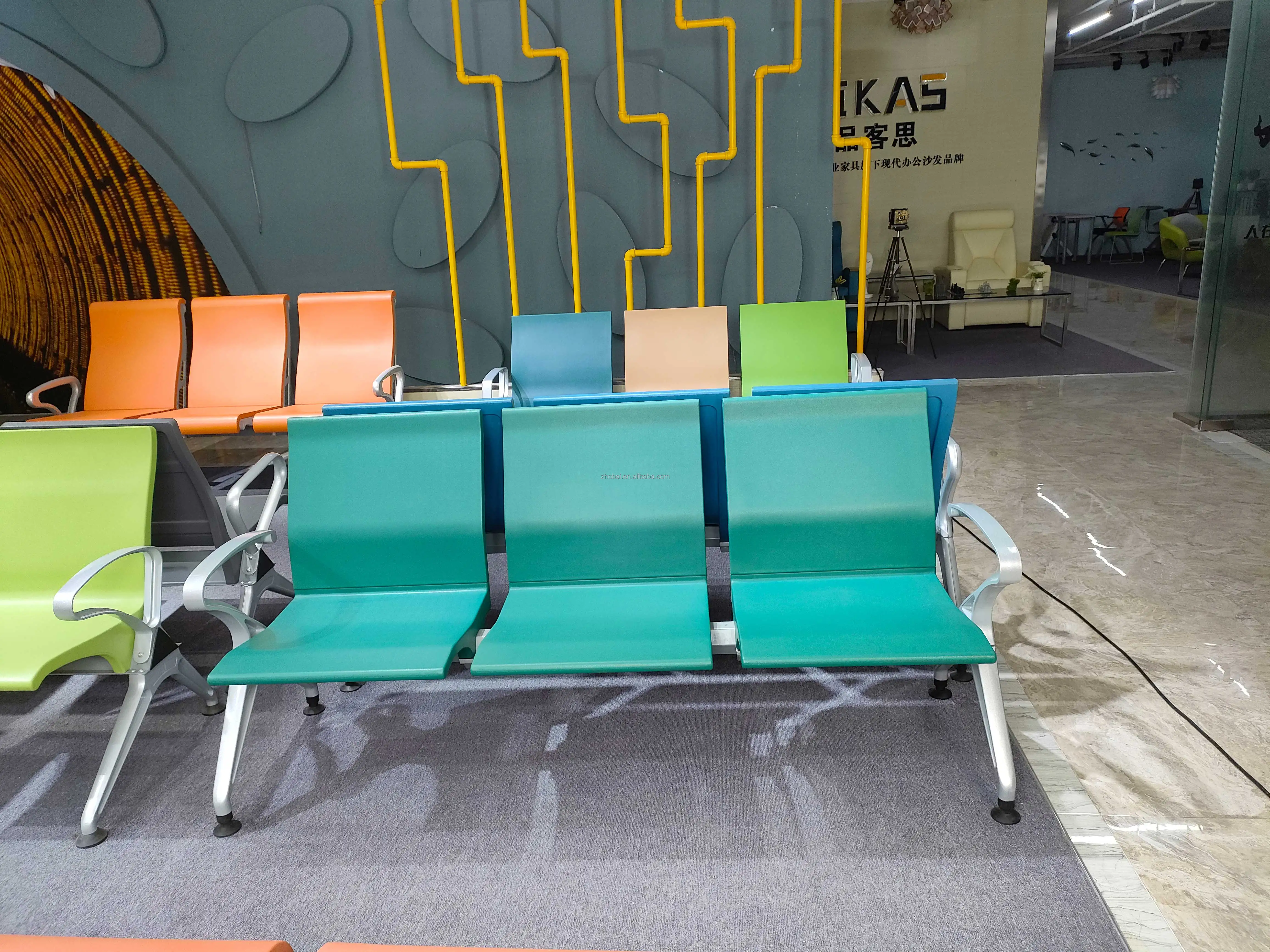 High Quality Customized PU Hospital Waiting Chairs 1-Seat 3-Seat 5-Seat Modern for Dining Clinic Public Office Hospital Areas 3