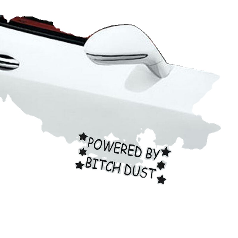 ( POWERED ) Custom Die Cut Decal Vinyl Cute Bumper Car Stickers