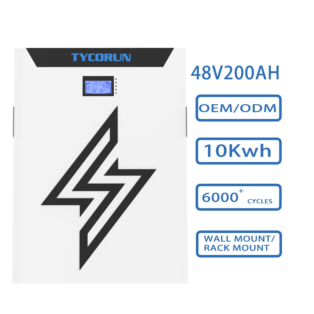 Tycorun Lifepo4 Powerwall 10kwh Solar Home Energy Storage System 100ah ...