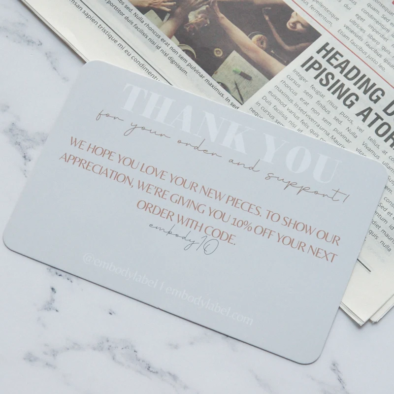 Customized Personality Logo Thank You Cards With Envelopes And Stickers