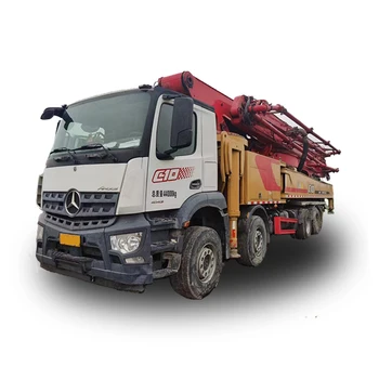 High efficiency second hand SANY 62M concrete boom pump truck cement mixer truck with pump