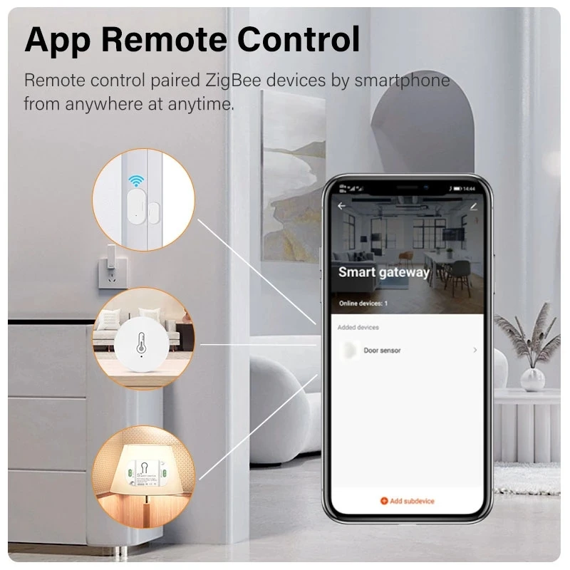 Passerelle Multifonction ZigBee Hub 3.0 pour Maison Connectée sans Fil,  Commande Vocale Compatible avec Alexa Google Home 