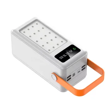 Fast Charge Charging Bank With Wire & Camping Tent Light 60000mah Outdoor Emergency Mobile Power