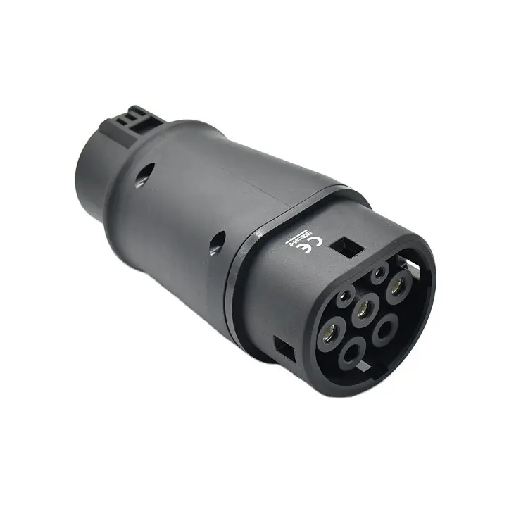 SAE J1772 to IEC62196-2 EV Fast Charger Adapter with Male/Female Connector PC Housing