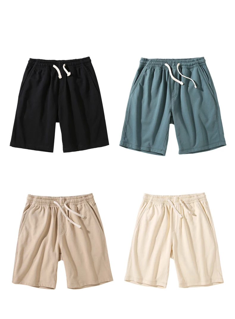 Personalizzato all'ingrosso di alta qualità 350 grammi 100% cotone Plus Size Pantaloncini da uomo Plain Heavyweight French Terry Pantaloni unisex912_voghion.com