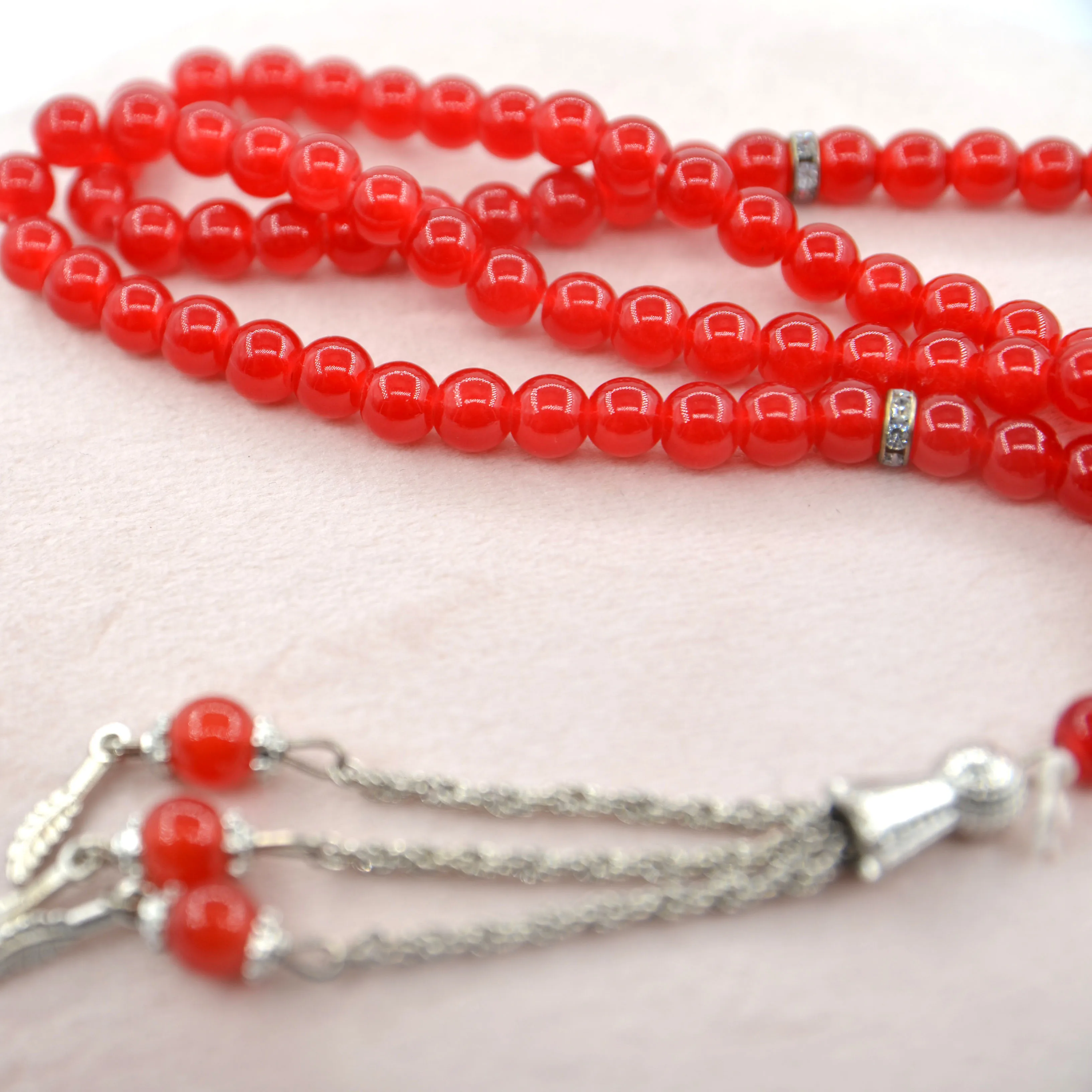 Religious Necklace Islamic Prayer Rosary Beads Necklace Tassel Pendant Necklace Rosary Bead