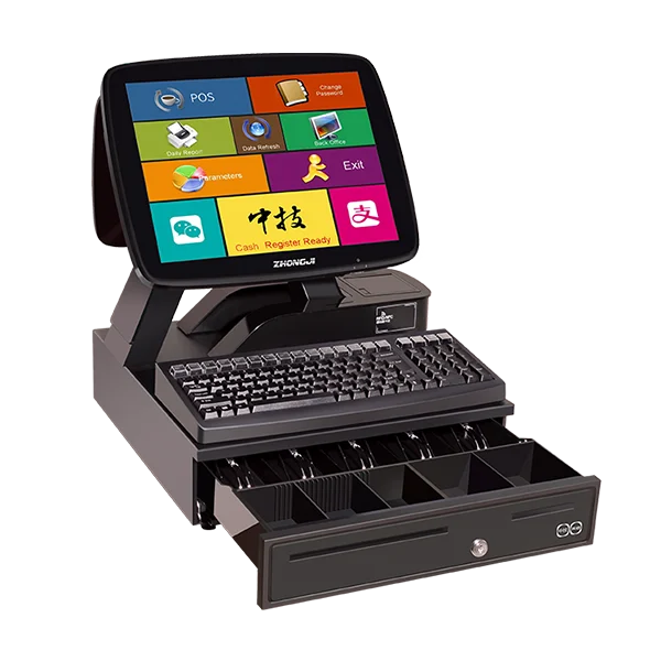 15-inch Retail Pos System With Printer, Keyboard & Cash Drawer - Oem