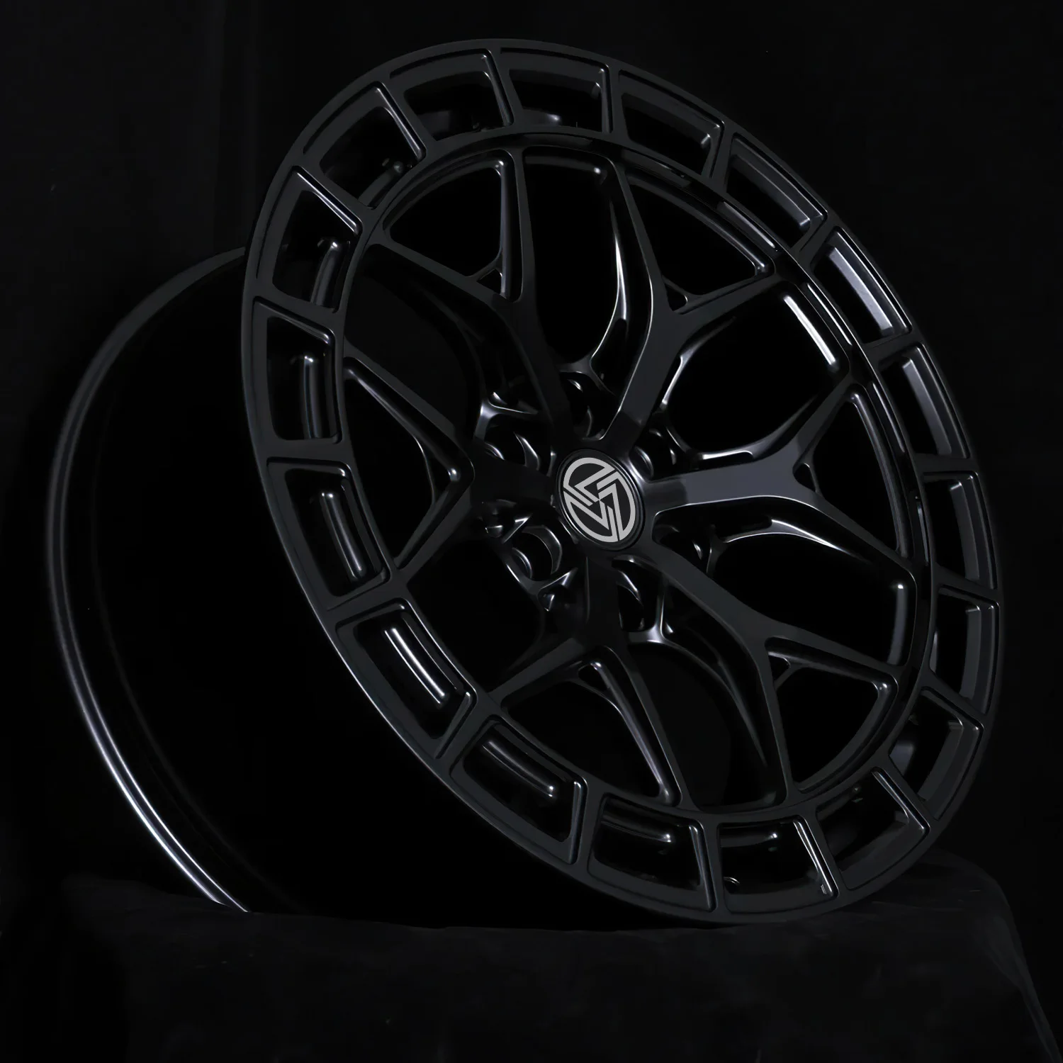 XL 20x10 Custom Forged Deep Concave Wheels 6x139.7 Black Multi-Spoke Rims for Offroad Truck Forged Off-road Wheels - Image 2