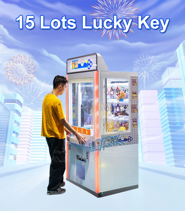 Hot Sale Golden Key Game Machine 15 Lots Key Master Prize Vending Game