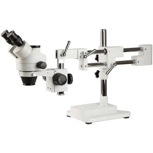 Double-Arm Boom Stereo Zoom Trinocular Microscope PCB Soldering