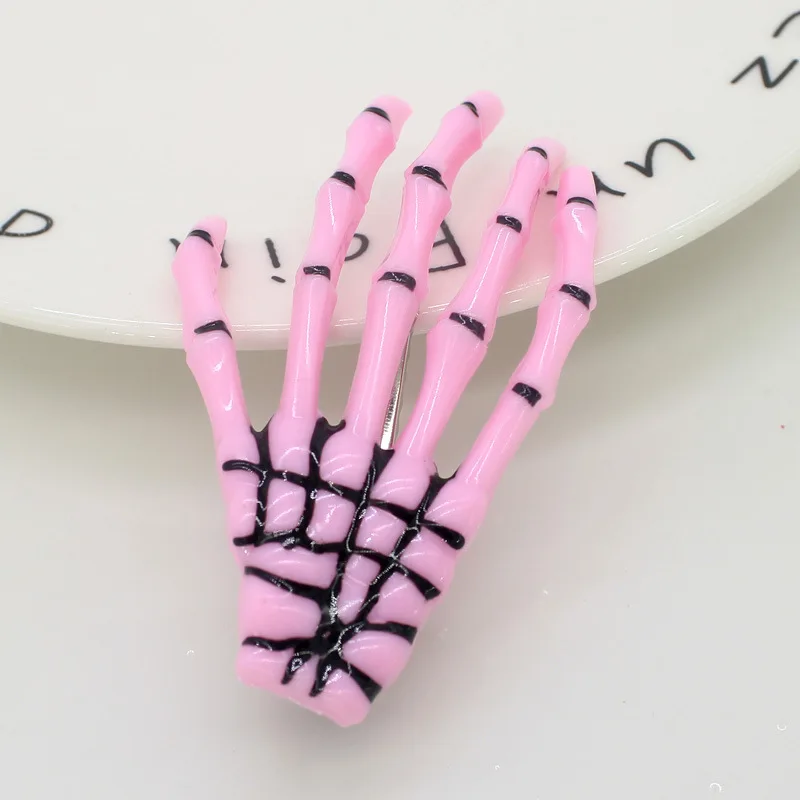 
 2021 newest wholesale Halloween  Skeleton hand series hair clips accesories for women girls gift  