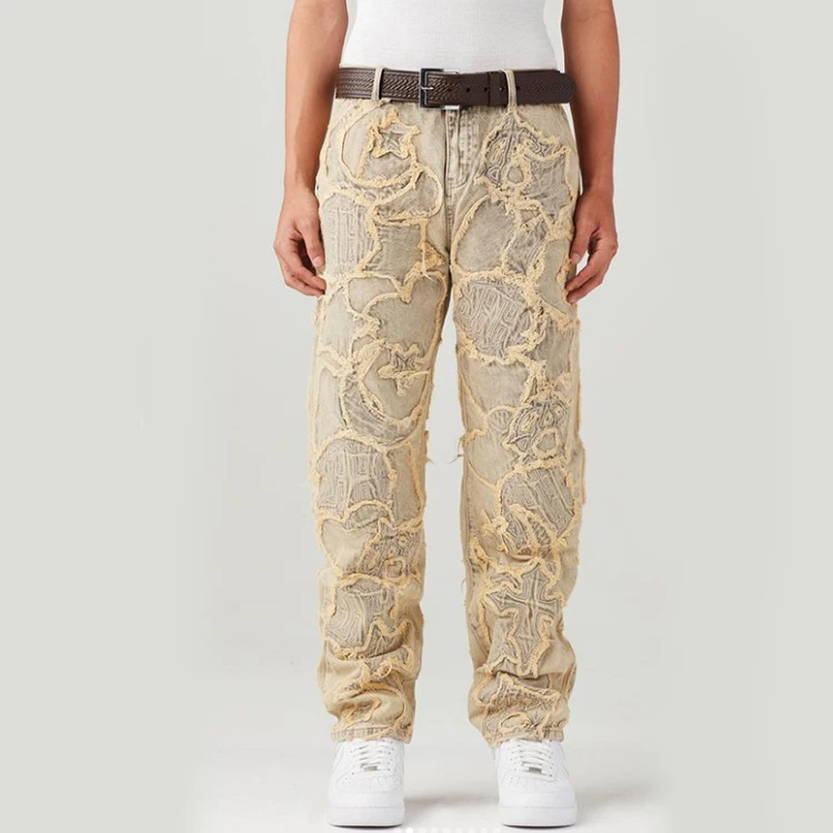 Diznew Wholesale Custom Factory Denim Men's Trousers Fashion Loose ...