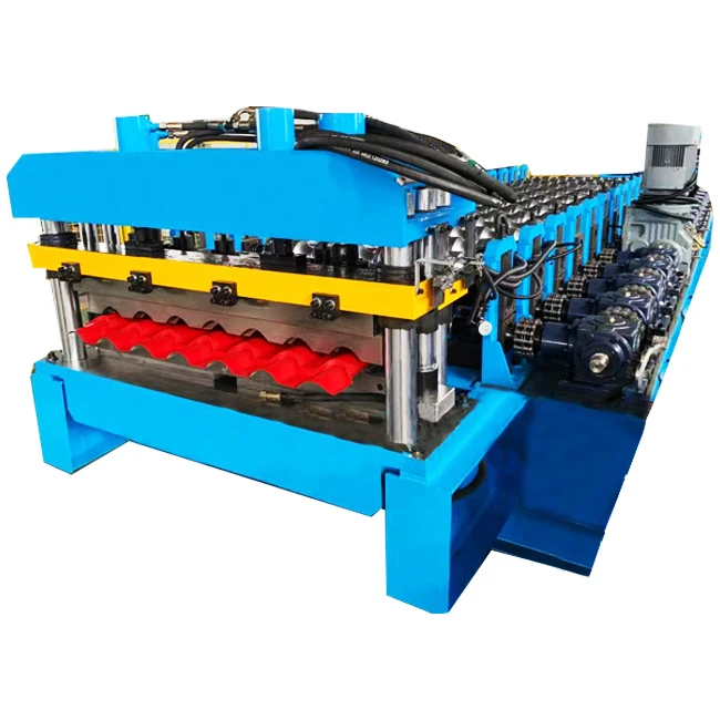Машина для формования рулонной плитки из гофрированного листа Стальная Плитка 0 3-0 8 мм толщина прокатки 300H сталь Cr 12 высококачественная