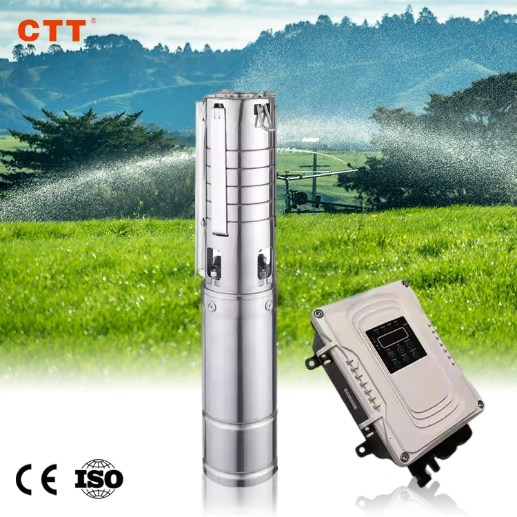 Solar Water Pump with  Generator Solar Pump System for Irrigation Agriculture Solar Powered Submersible Dc Well Water Pump