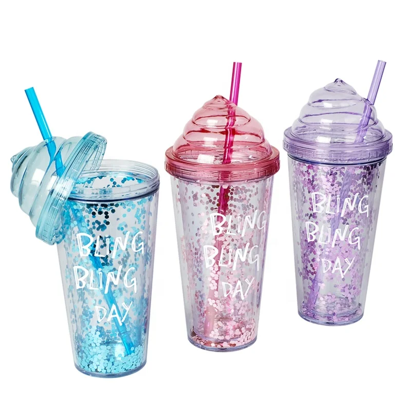 Эксклюзивные экспортные поставки пластиковых чашек с крышками для мороженого и соломинкой, кружки с пользовательским логотипом, поддержка OEM/ODM бутылок для воды