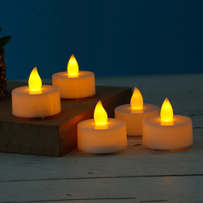 10Pcs LED Tea Light Candles Flameless Flickering Wedding Party Lighting Electric Candle Light