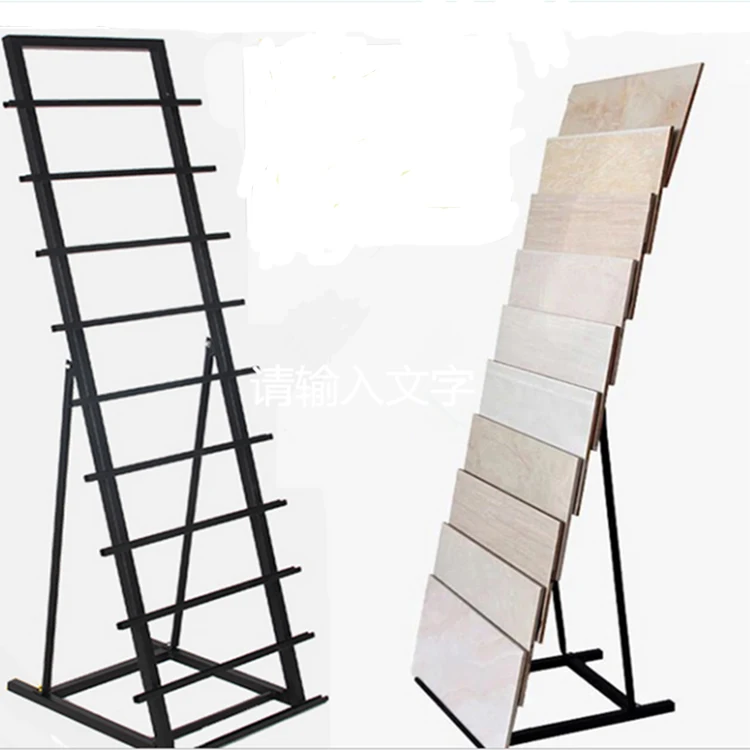 High Quality Vertical Simple Frame Ceramic Tile Display Stand Tile