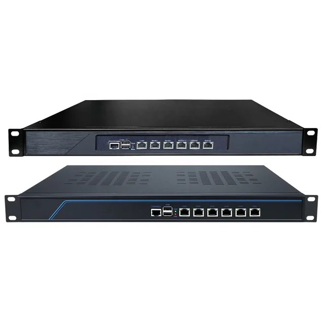 D525 Silentfan Soft Router Firewall Low Power Atom 6x1GE Good Compatibility Support Pfsense 2G memory 16Gssd MikrotikOS SophosFW