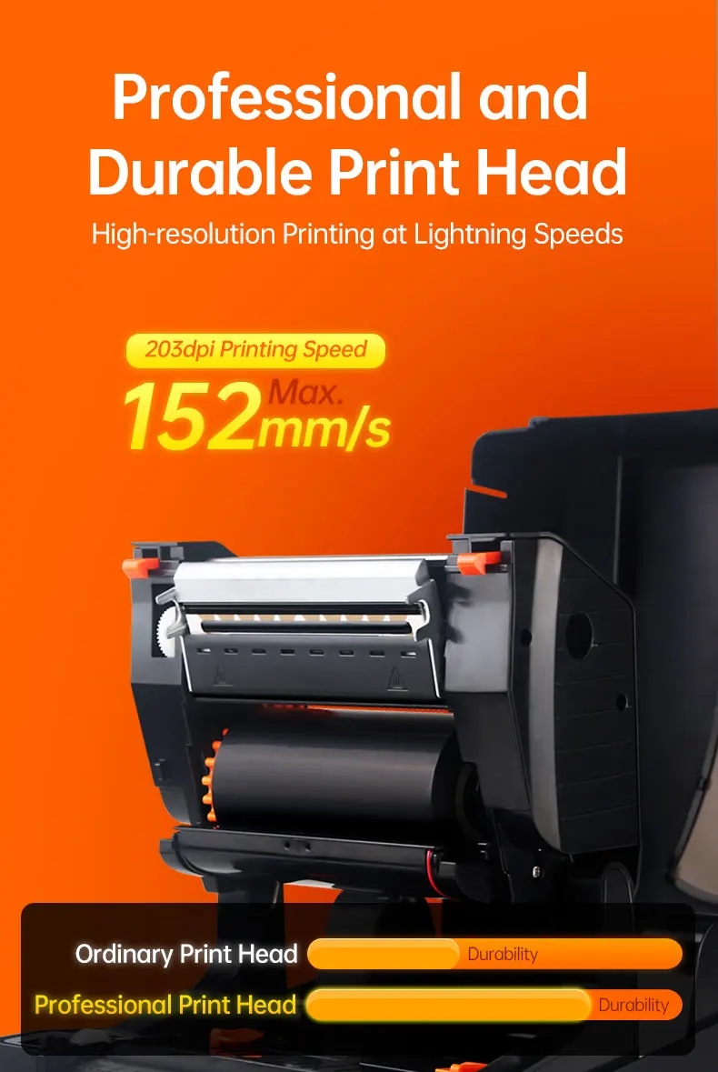 High Speed Clothing Machine Hang Tags Printer for Garment Tags Sticker Printing Machine 300dpi Thermal Shipping Label Printer