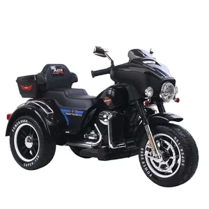 New Electric Motorcycle for Kids Cool Baby Bike Polic 12v Big Battery Car