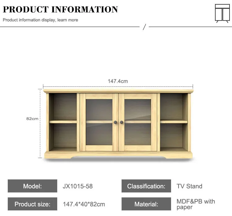 Living Room Bedroom Sideboard Mdf Tv Rack TV Unit Cabinet Design Tv Stands