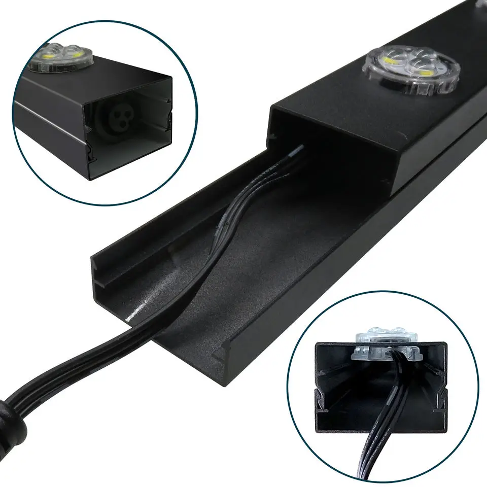 Etop Permanent Christmas Track Lights 30mm RGBW 12V 3500K LED IP68 Outdoor Waterproof Plastic Building Point Light