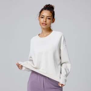 Custom Casual Running High Quality Women's Modal Sportswear Long Sleeve Pullover Designer Tops Sports Fitness Sweatshirt Women