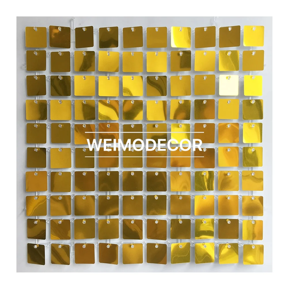 Birthday Party Home Decoration Glitter Background Sequin Panel Gold Shimmer  Wall - Buy Gold Shimmer Wall,Gold Sequin Wall Panel,Sequin Panel Gold  Product on 